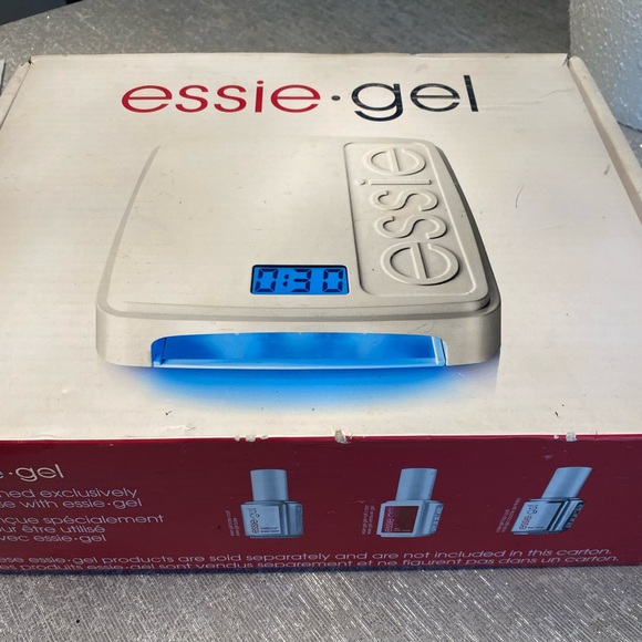 Essie Gel Nail Polish LED Lamp for professional manicures with 12 nail colors